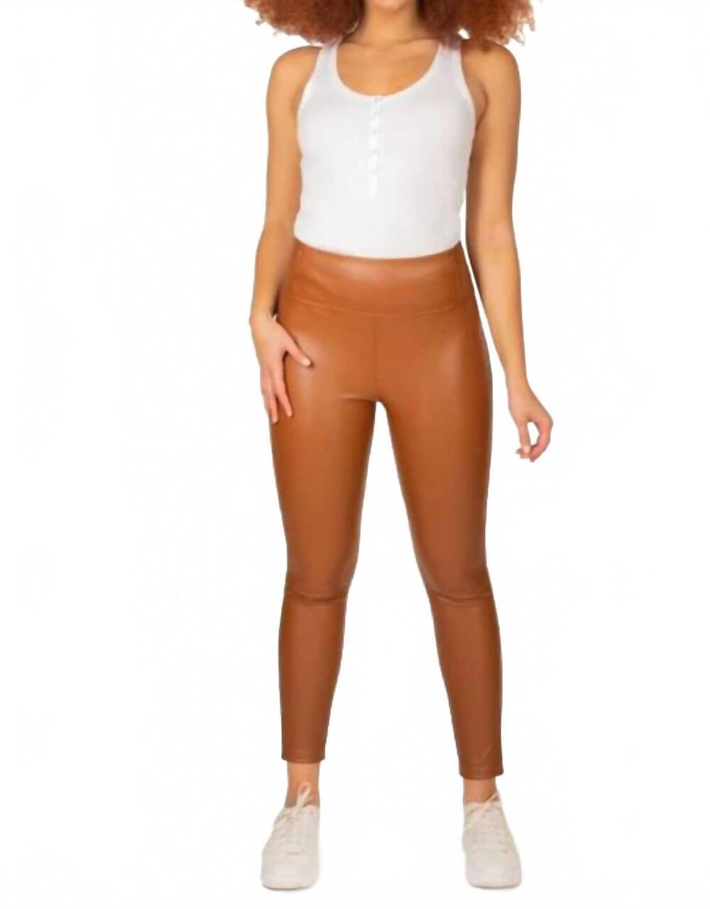 NEW DEX f21 high waisted leggings in dark camel